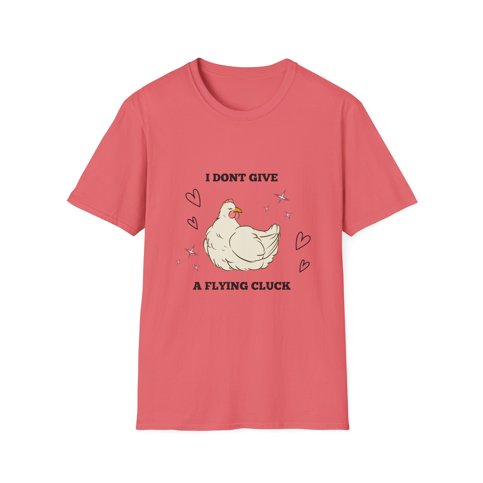 I Don't Give a Flying Cluck T-Shirt — Cute Sarcastic Chicken Graphic Tee