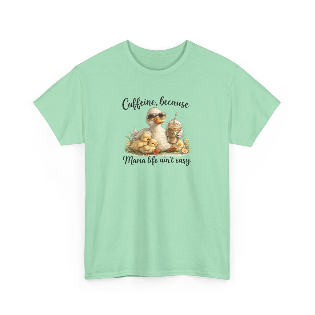 Mom Life Coffee Tee — Cute Mom & Baby Duck Caffeine Shirt