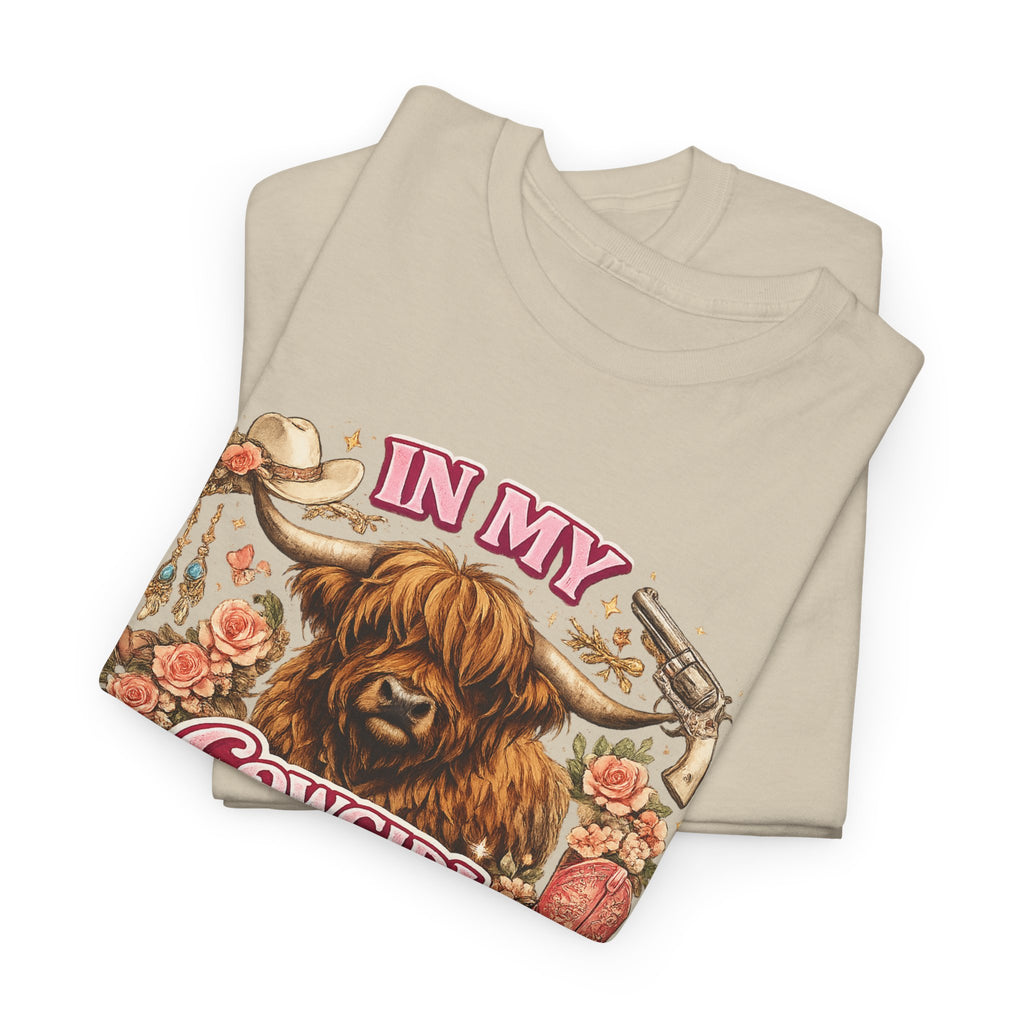 In My Cowgirl Era Highland Cow Tee