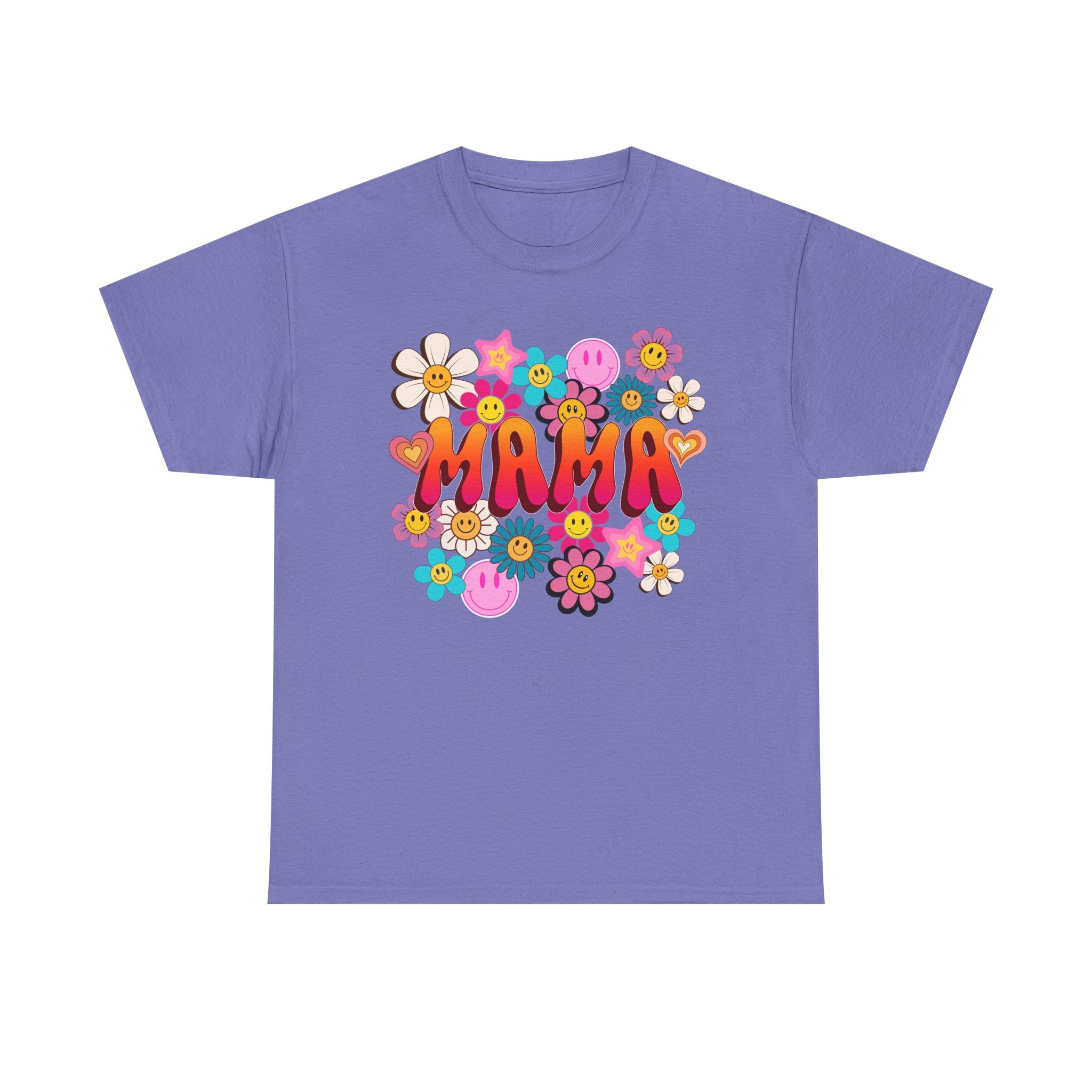 Mama Floral Tee — Retro Cute Flower Mom T‑Shirt
