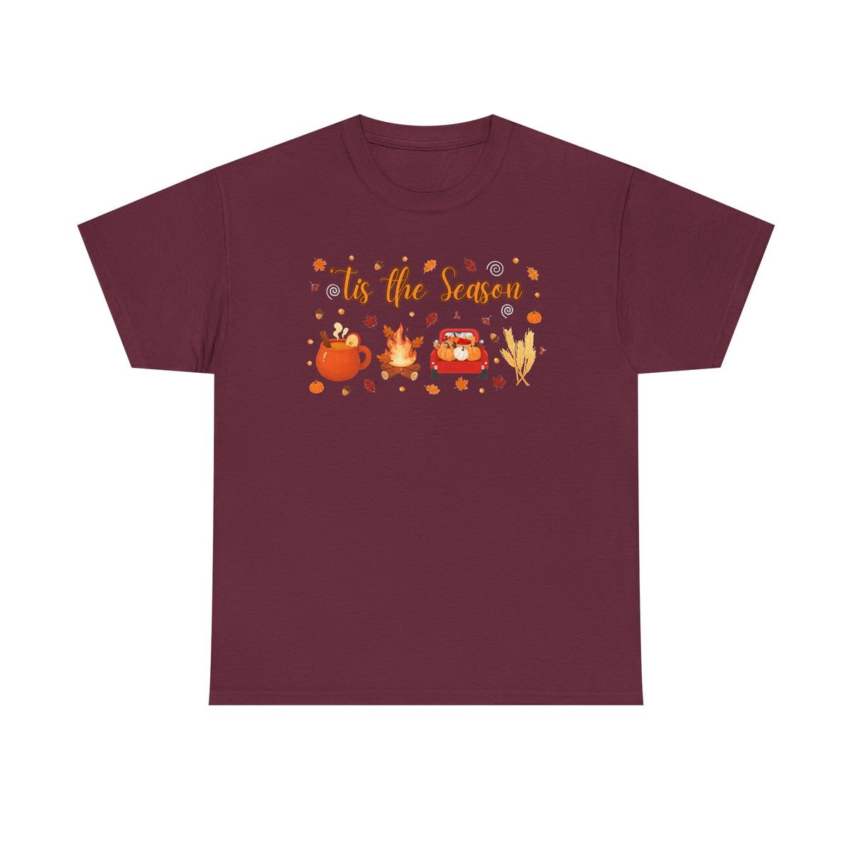 Tis the season pumpkin Heavy Cotton Tee