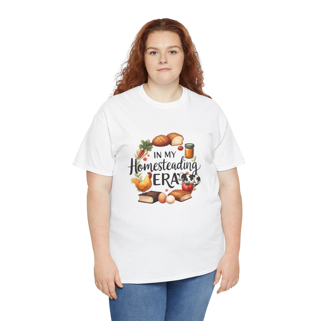 Homesteading Era Tee — Cute Bread, Chickens & Eggs Design