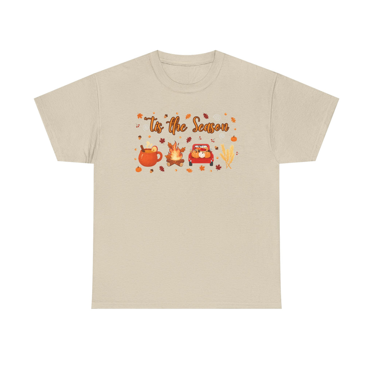 Tis the season pumpkin Heavy Cotton Tee