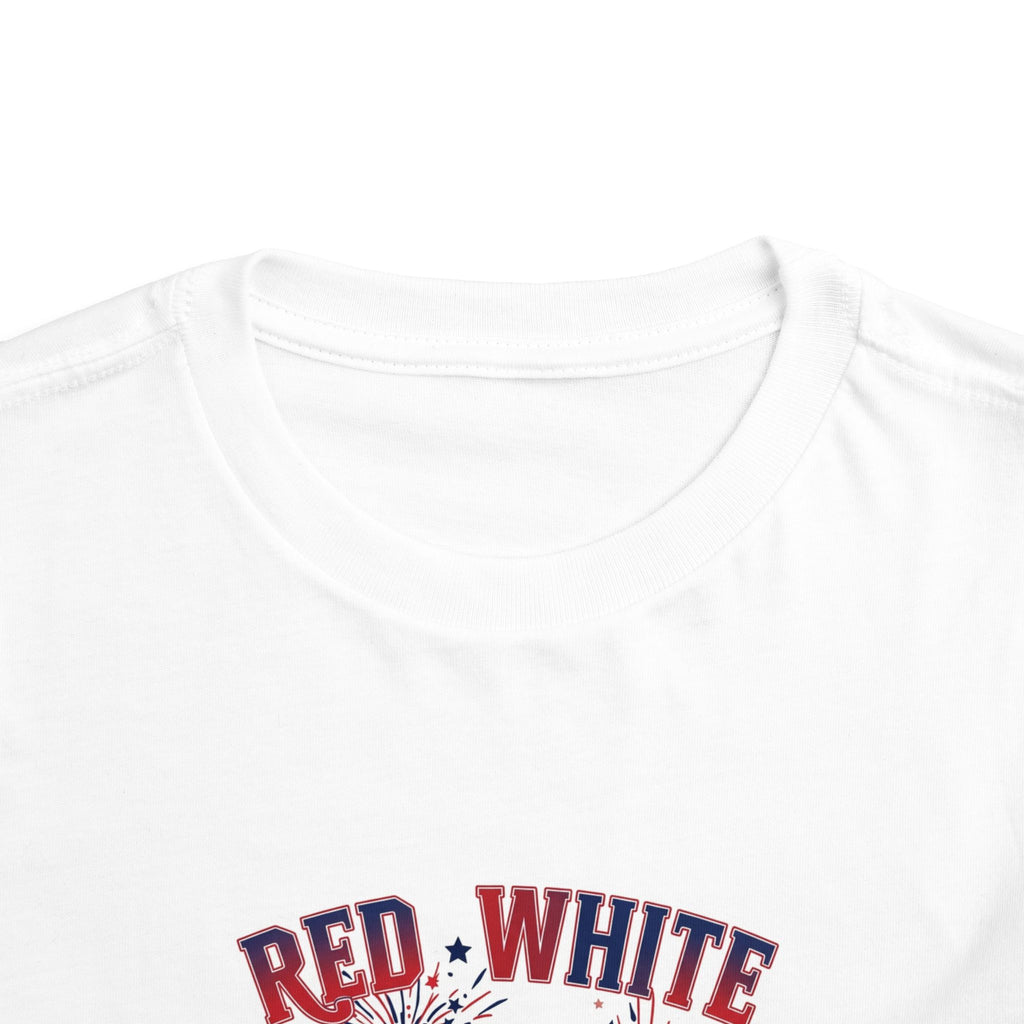 Toddler Tee - "Red, White & Boom" Monster Truck 4th of July Shirt