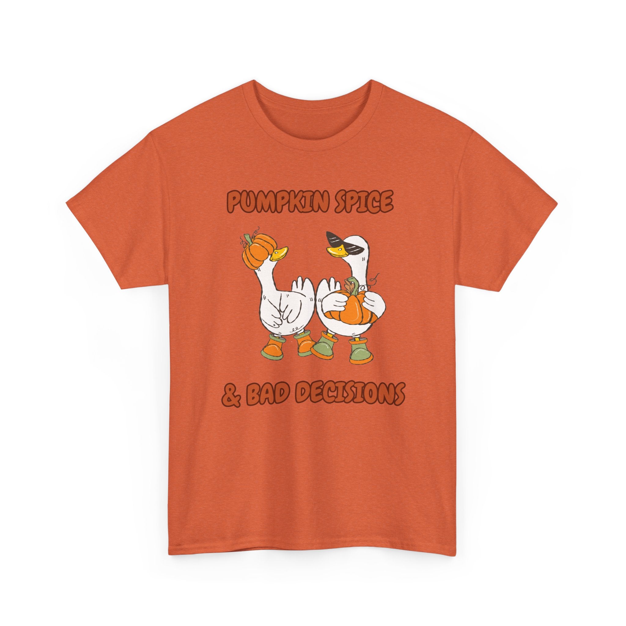 Pumpkin Spice & Bad Decisions Heavy Cotton Tee
