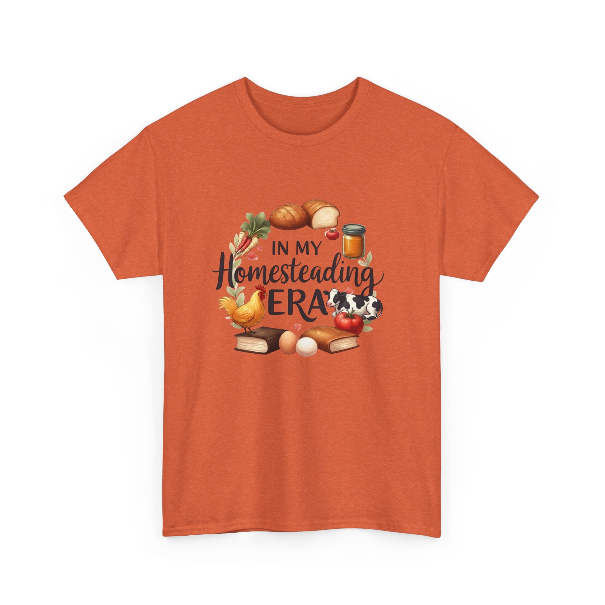 Homesteading Era Tee — Cute Bread, Chickens & Eggs Design