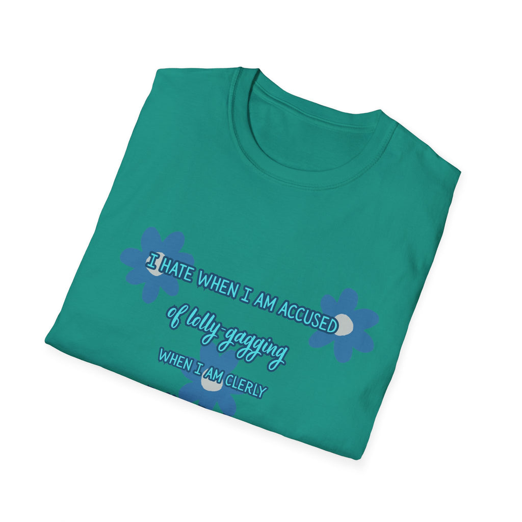 Graphic T-Shirt — "I Smile When I Am Asked If I’m Okay, When I’m Not" Floral Mental Health Tee