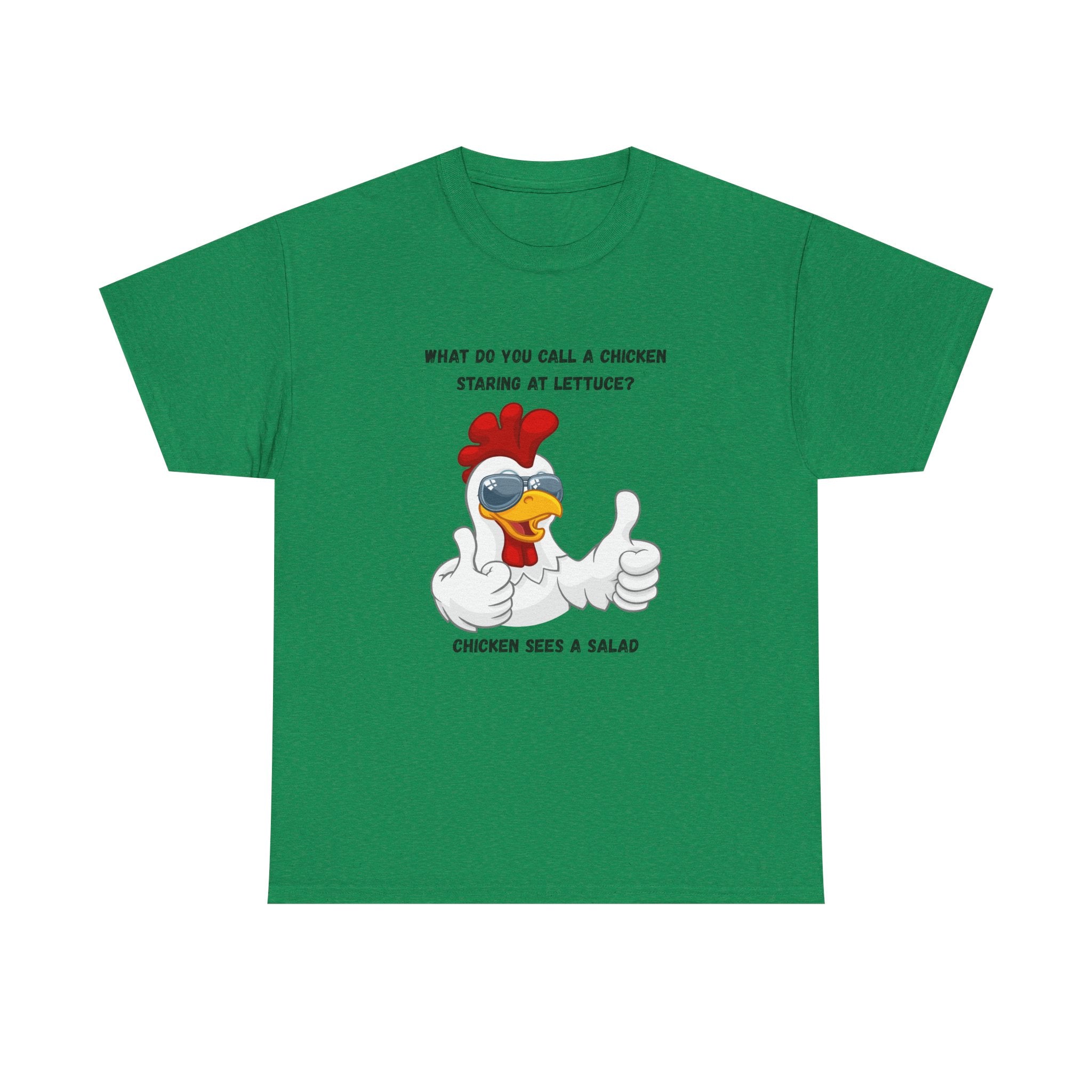 Chicken Sees A Salad Funny Pun T-Shirt