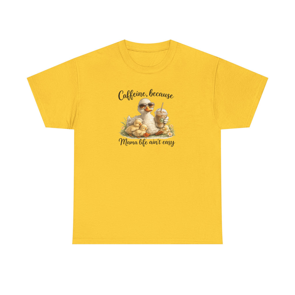 Mom Life Coffee Tee — Cute Mom & Baby Duck Caffeine Shirt