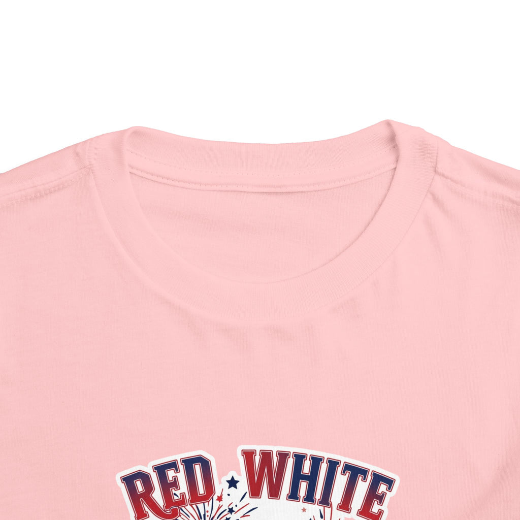 Toddler Tee - "Red, White & Boom" Monster Truck 4th of July Shirt