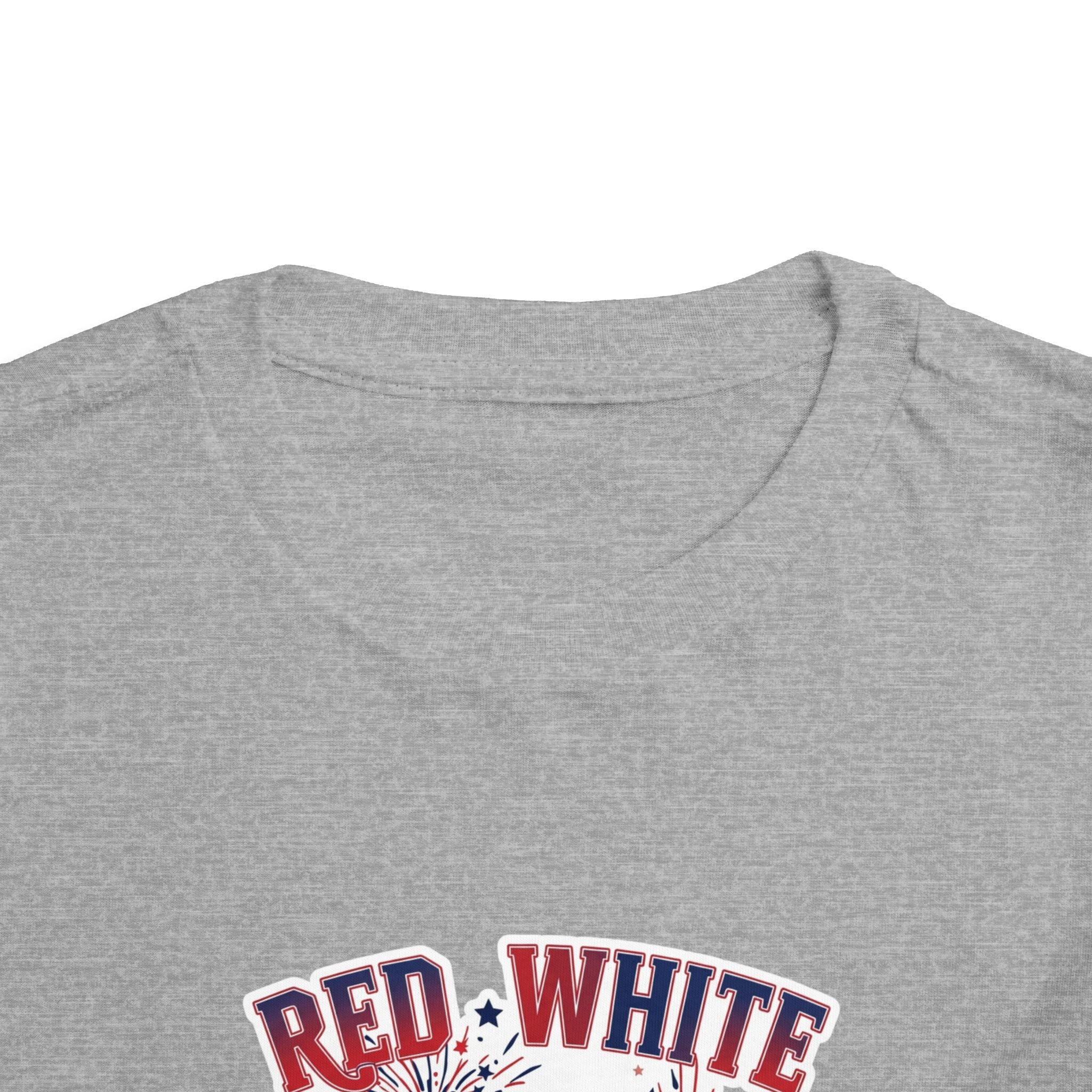 Toddler Tee - "Red, White & Boom" Monster Truck 4th of July Shirt