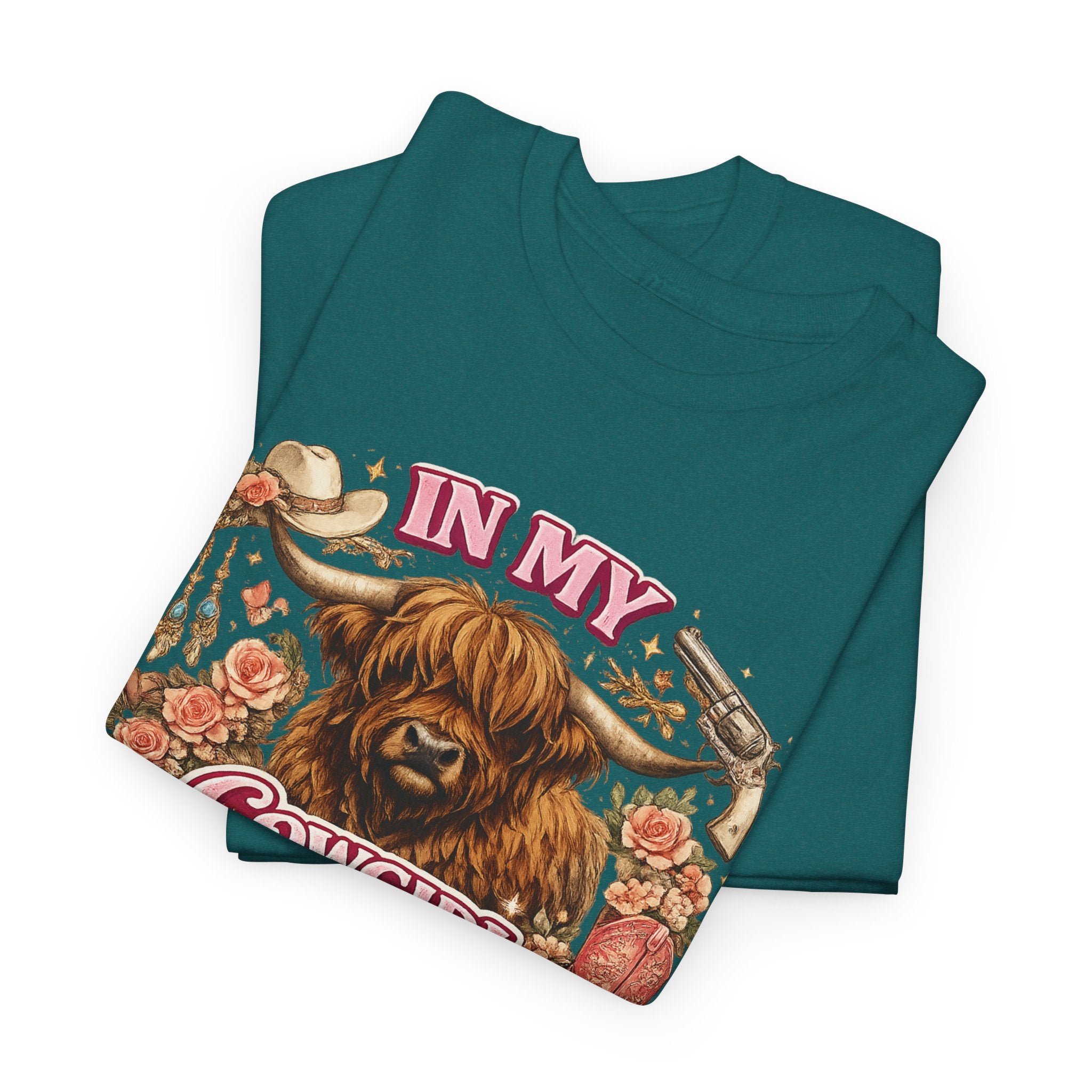In My Cowgirl Era Highland Cow Tee