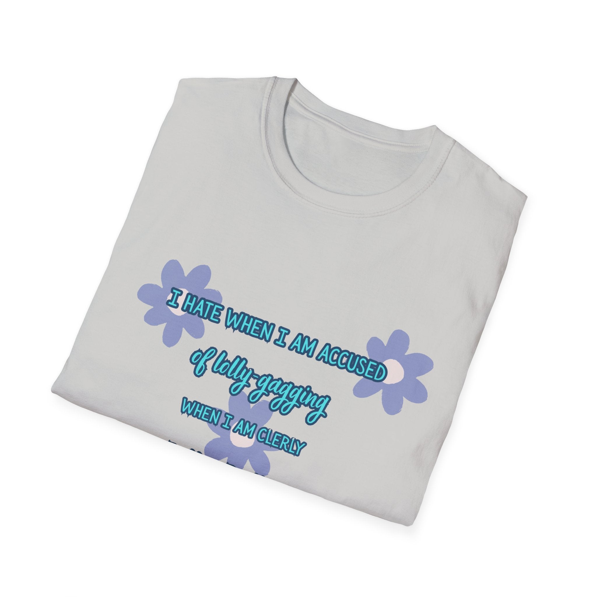 Graphic T-Shirt — "I Smile When I Am Asked If I’m Okay, When I’m Not" Floral Mental Health Tee