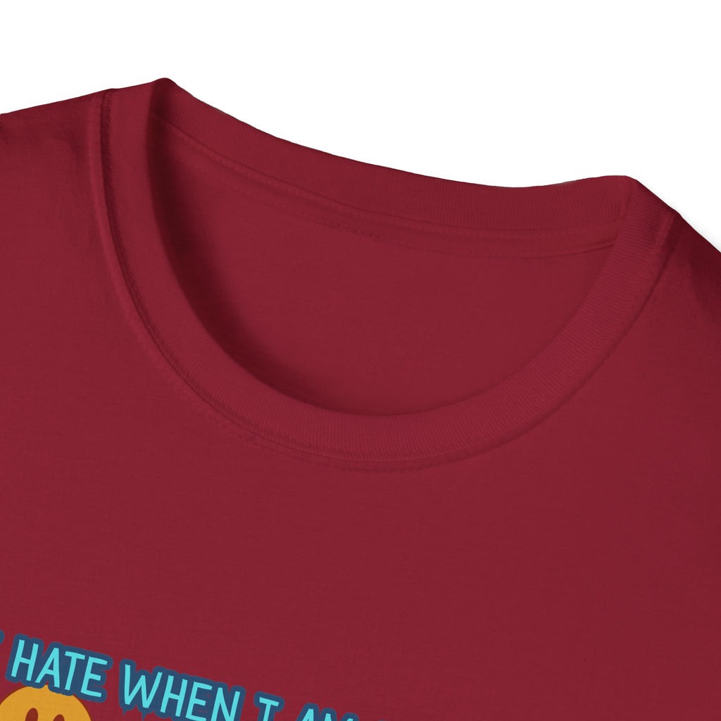 Funny 'I Hate When I Am accused of lolly-gagging' Graphic T-Shirt — Retro Smiley Face Design