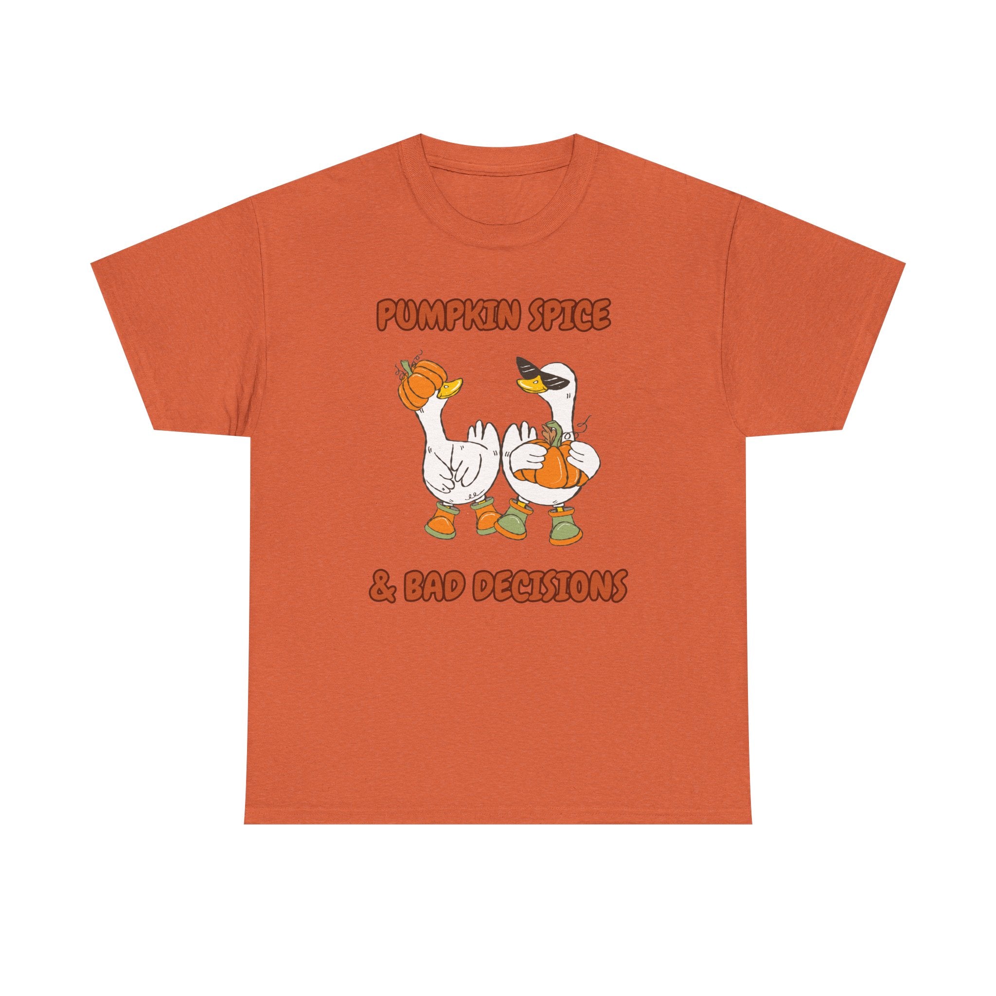 Pumpkin Spice & Bad Decisions Heavy Cotton Tee