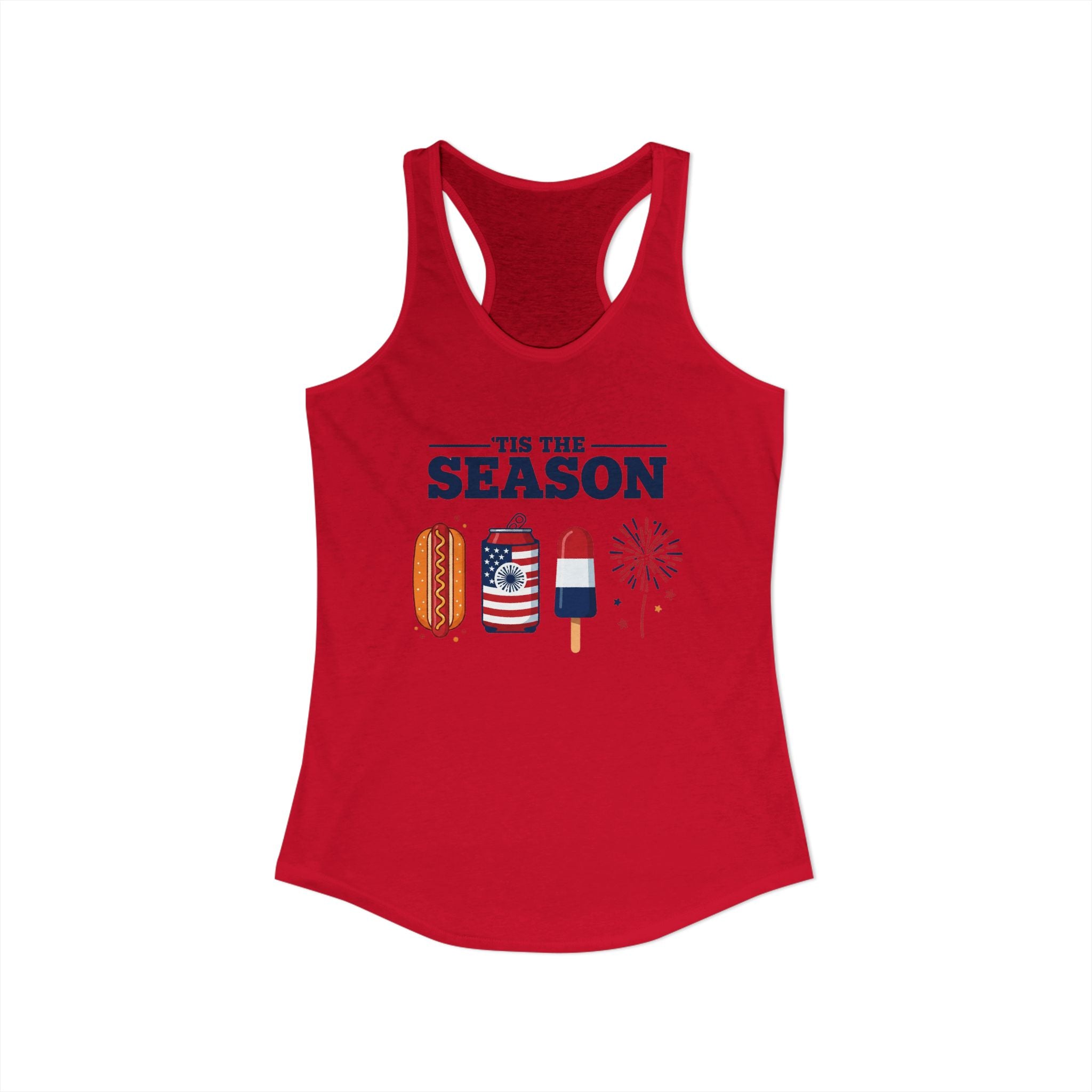 4th of July USA 'Tis the Season Racerback Tank