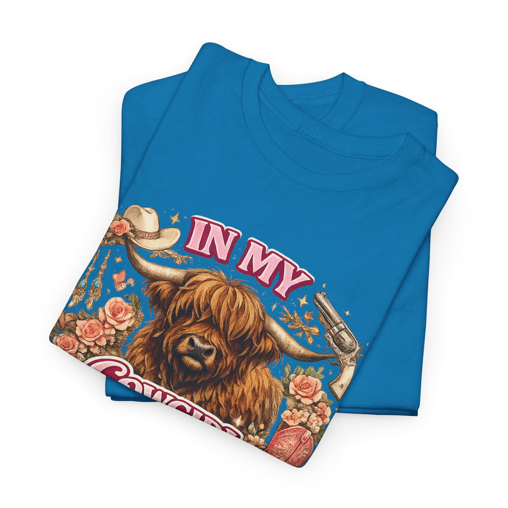 In My Cowgirl Era Highland Cow Tee