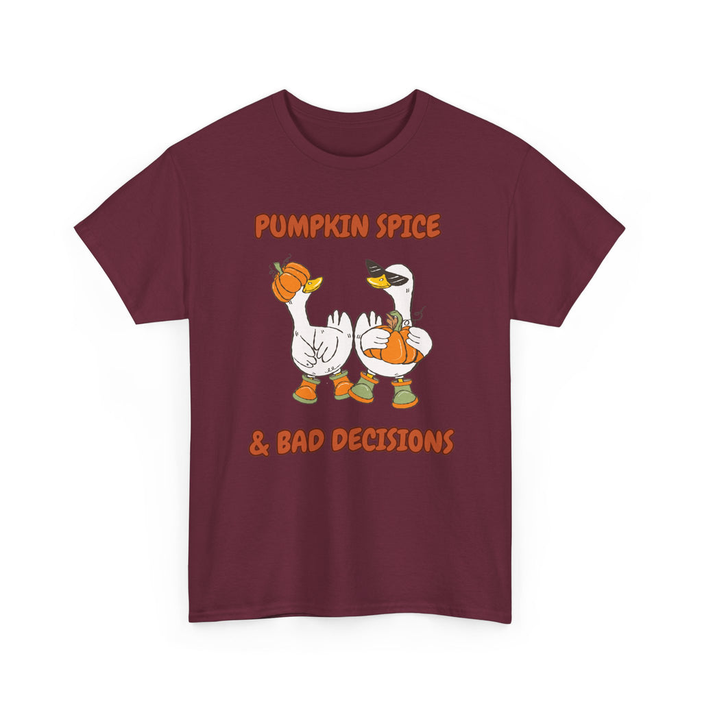 Pumpkin Spice & Bad Decisions Heavy Cotton Tee
