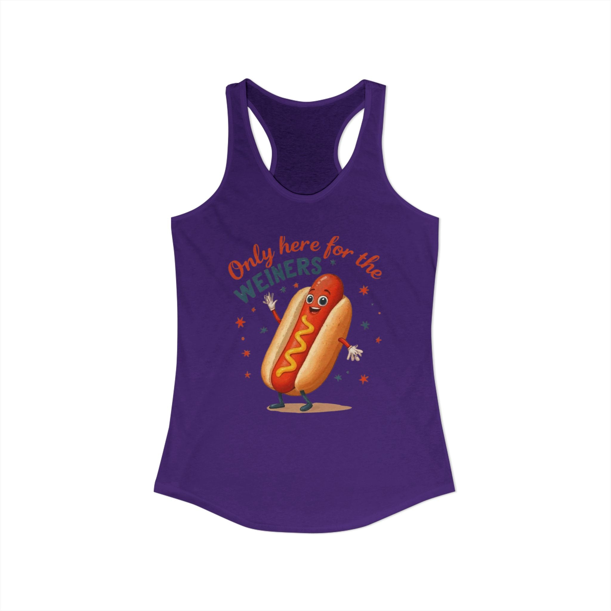 'Only Here for the Weiners' Hot Dog Cookout Tank