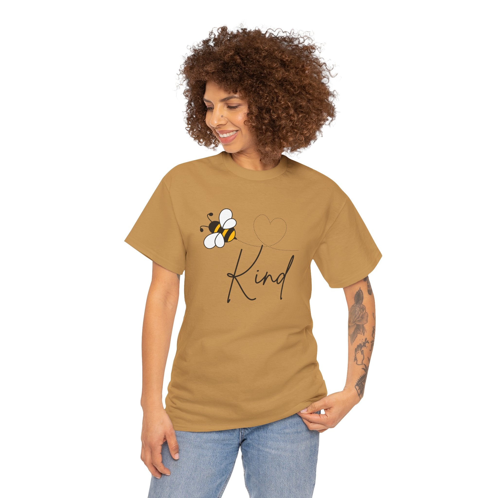 Kind Bee T‑Shirt — Minimalist Positive Message Tee