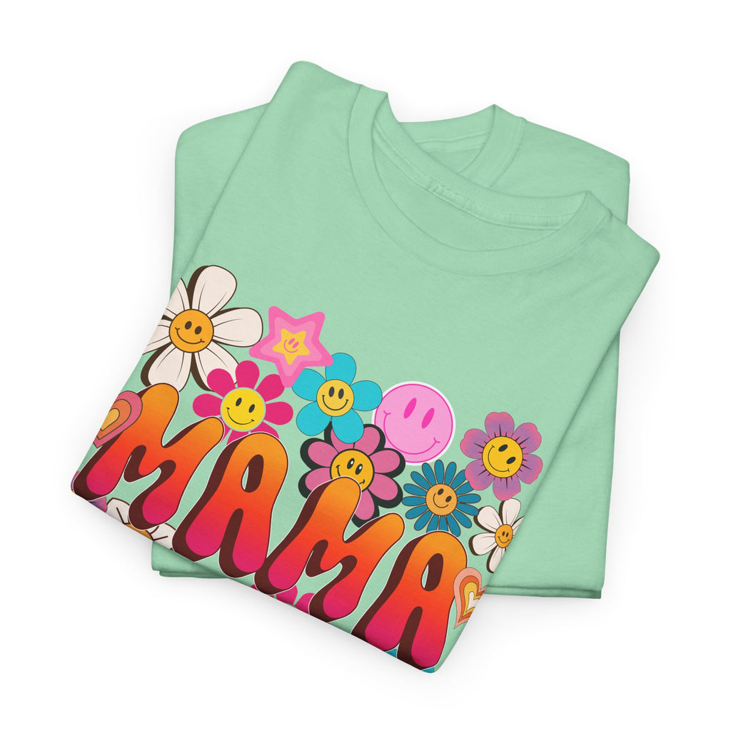 Mama Floral Tee — Retro Cute Flower Mom T‑Shirt