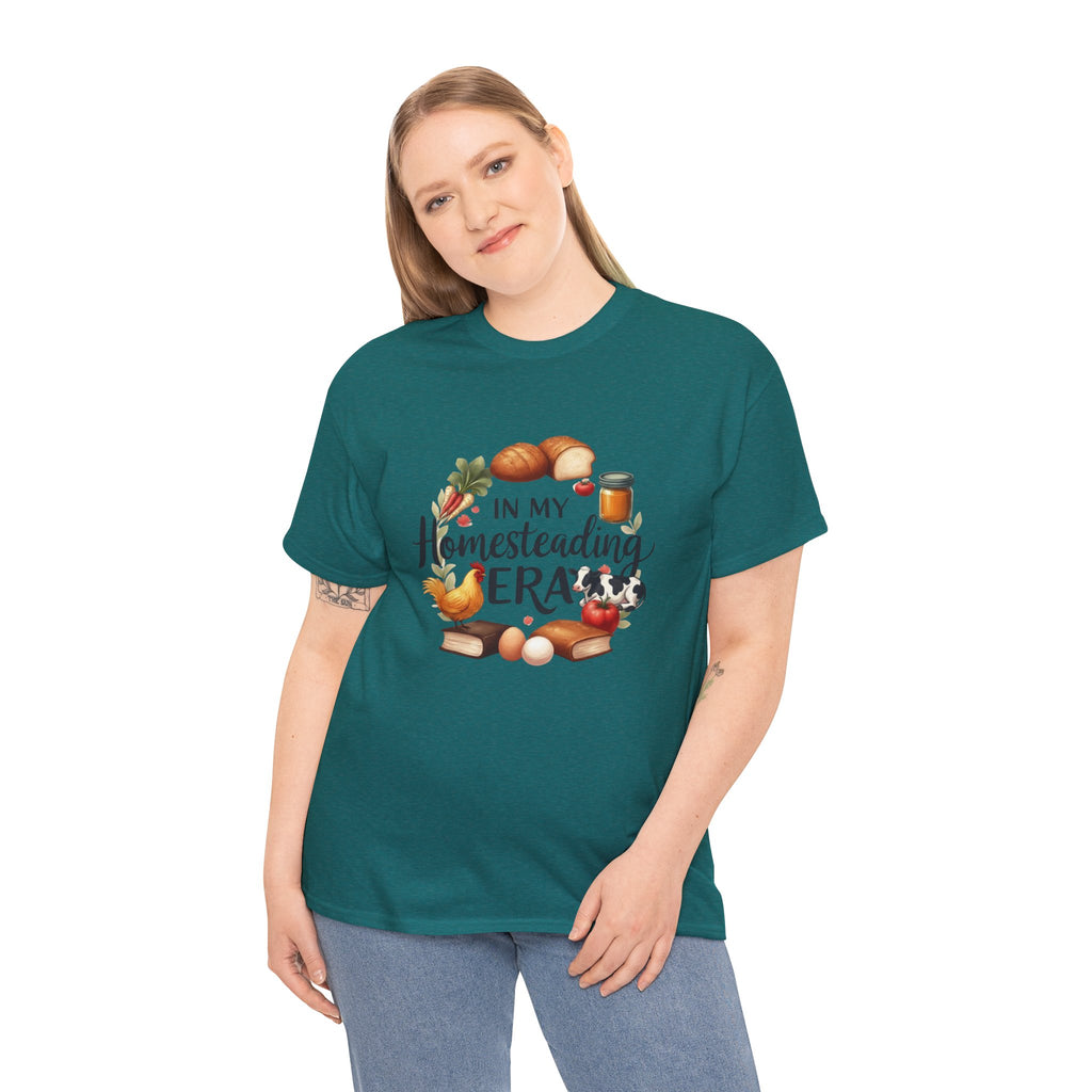 Homesteading Era Tee — Cute Bread, Chickens & Eggs Design