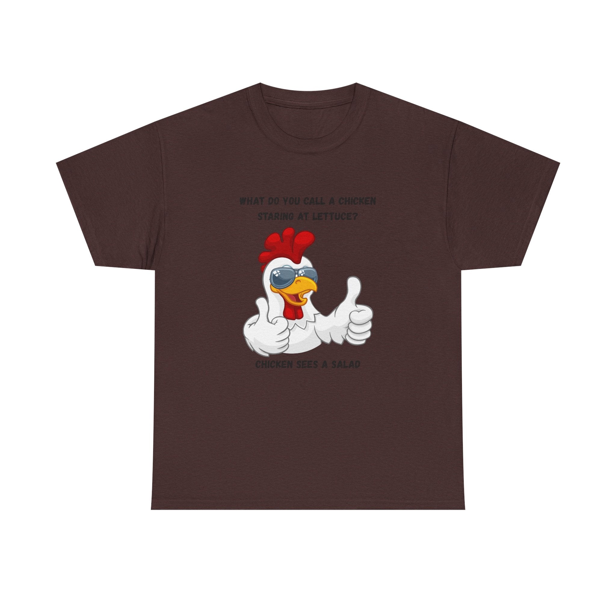 Chicken Sees A Salad Funny Pun T-Shirt