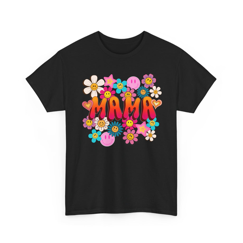 Mama Floral Tee — Retro Cute Flower Mom T‑Shirt