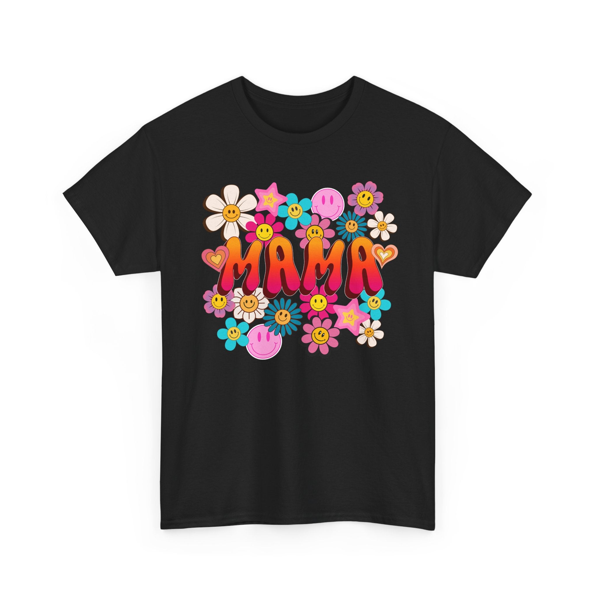 Mama Floral Tee — Retro Cute Flower Mom T‑Shirt