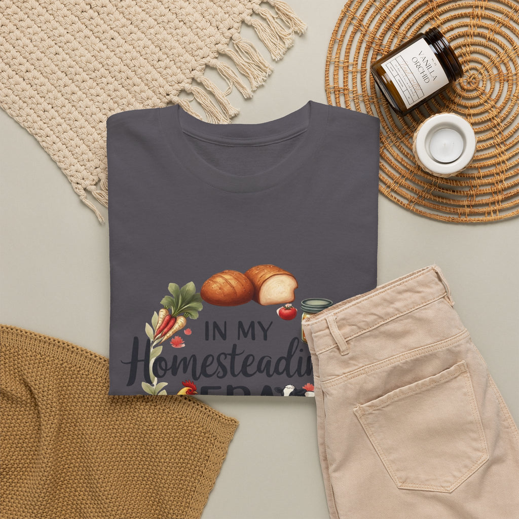 Homesteading Era Tee — Cute Bread, Chickens & Eggs Design