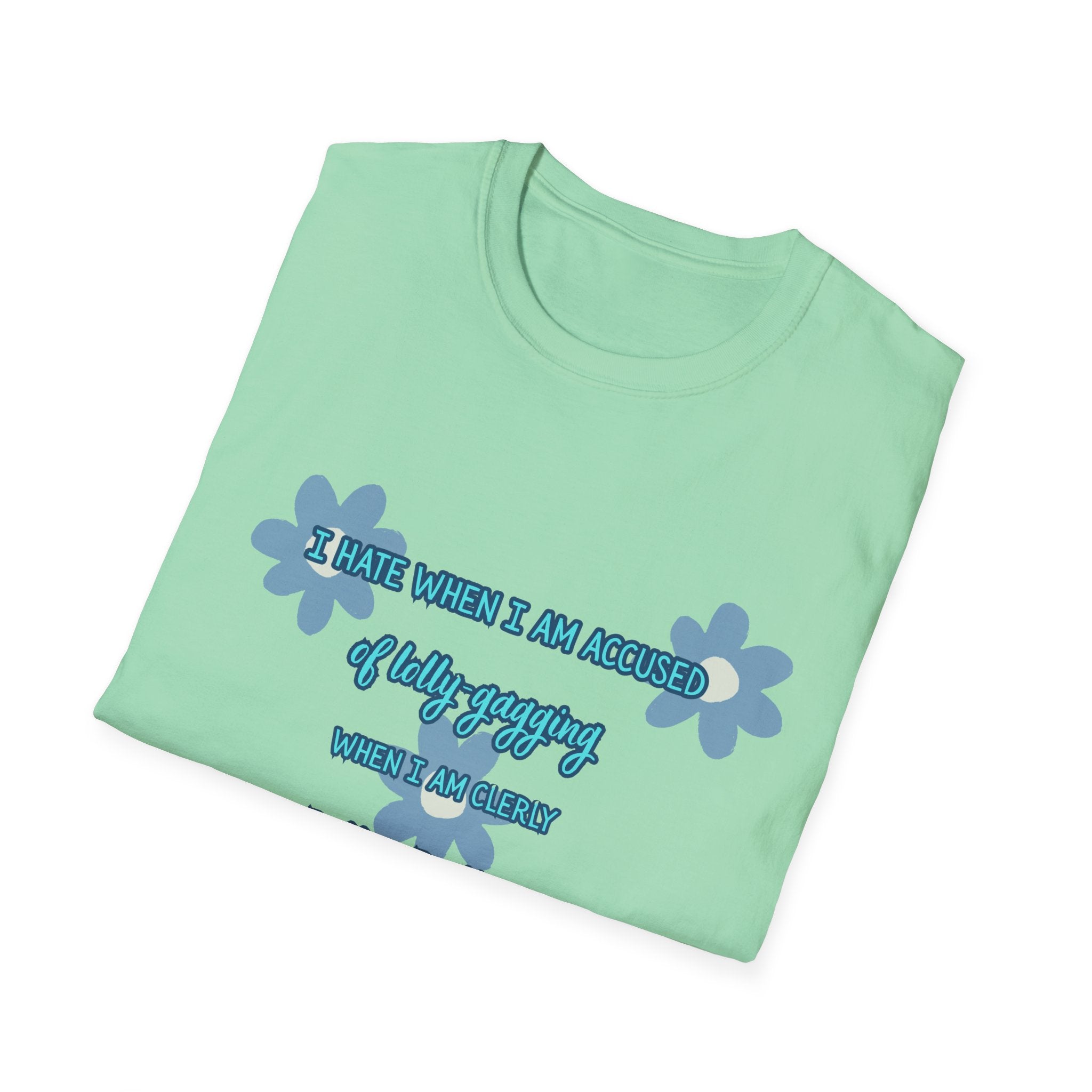 Graphic T-Shirt — "I Smile When I Am Asked If I’m Okay, When I’m Not" Floral Mental Health Tee