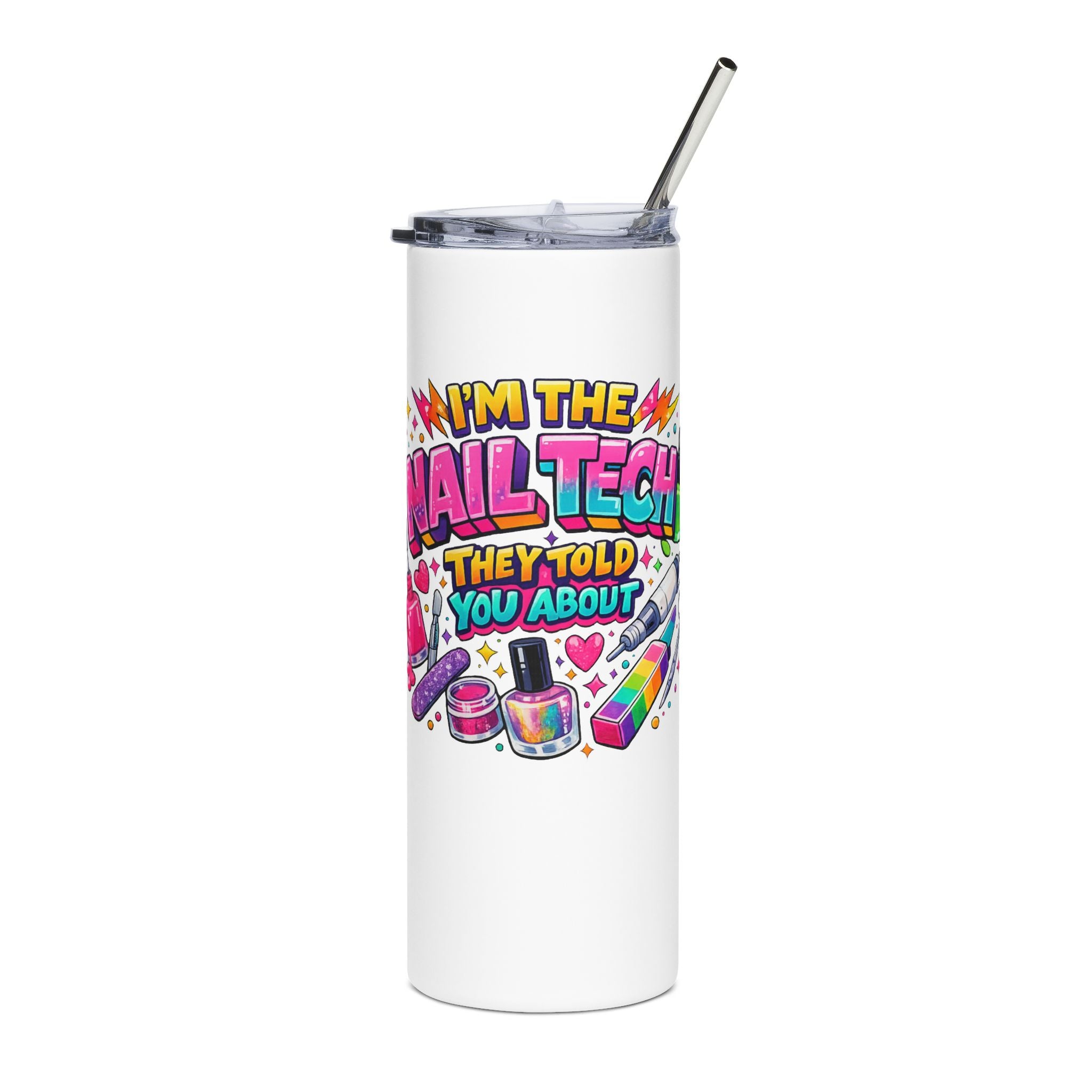 Nail Tech Stainless Steel Tumbler, 20oz