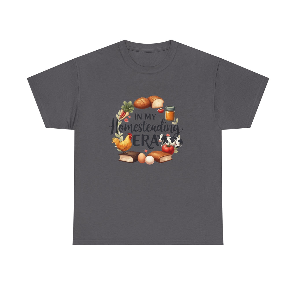 Homesteading Era Tee — Cute Bread, Chickens & Eggs Design