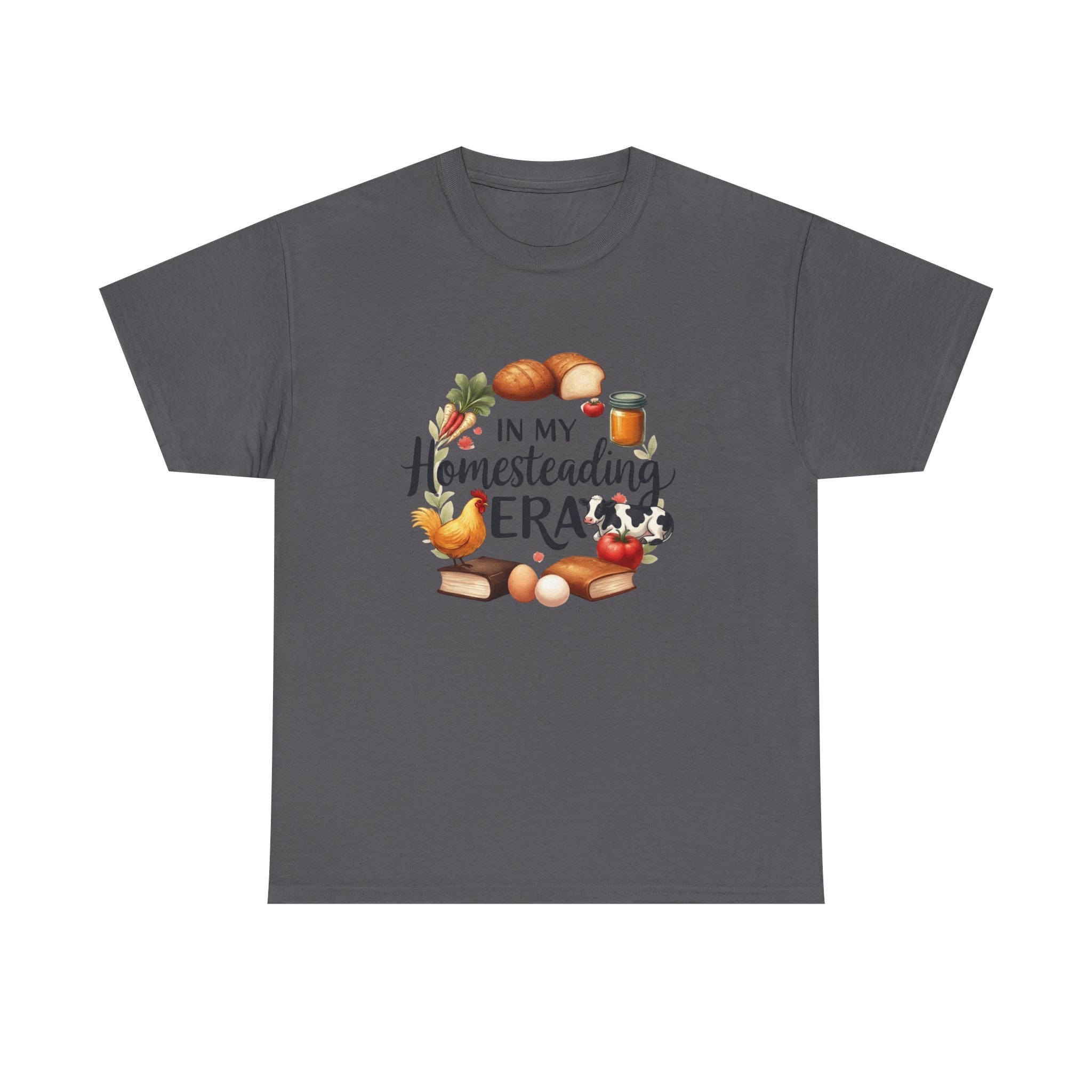 Homesteading Era Tee — Cute Bread, Chickens & Eggs Design