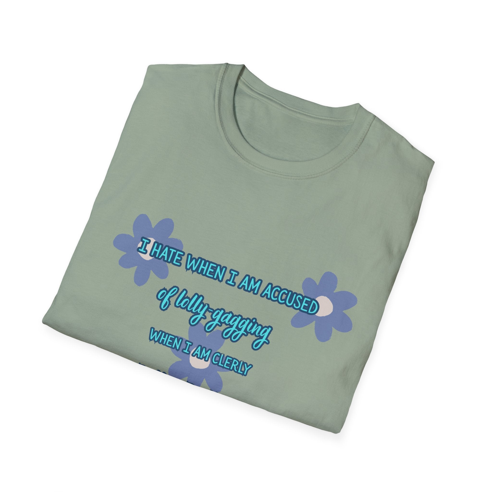 Graphic T-Shirt — "I Smile When I Am Asked If I’m Okay, When I’m Not" Floral Mental Health Tee