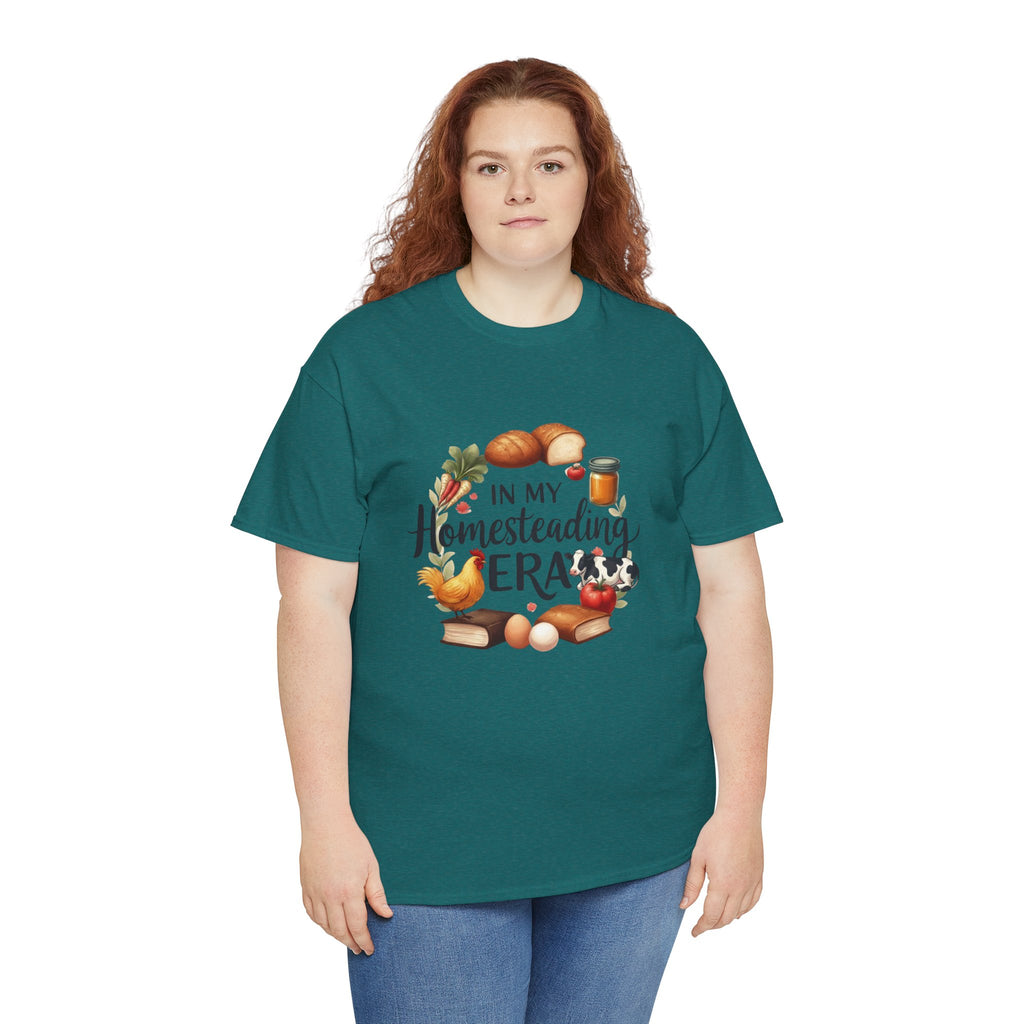 Homesteading Era Tee — Cute Bread, Chickens & Eggs Design