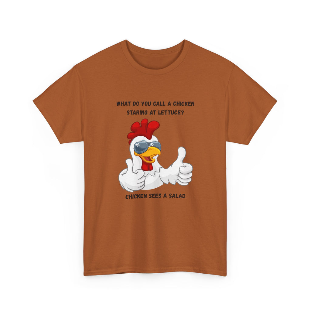 Chicken Sees A Salad Funny Pun T-Shirt