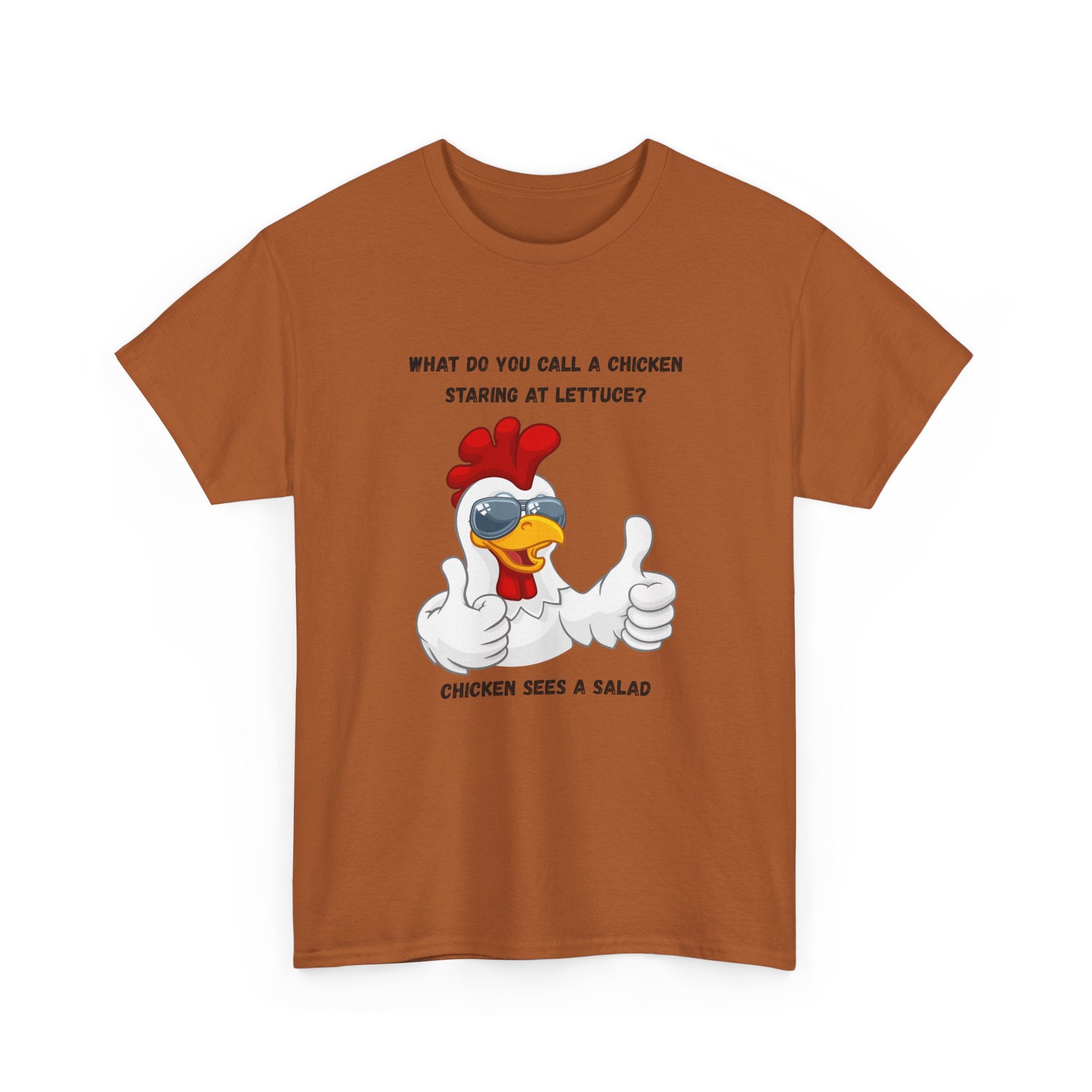 Chicken Sees A Salad Funny Pun T-Shirt