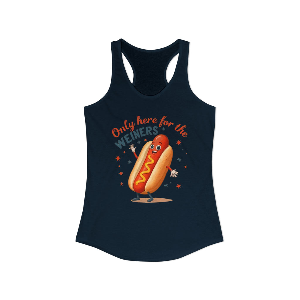 'Only Here for the Weiners' Hot Dog Cookout Tank
