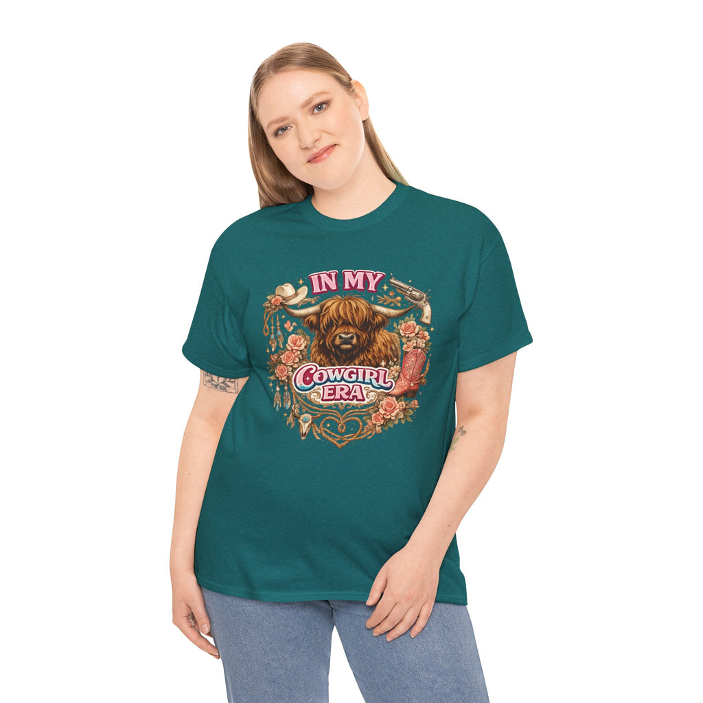 In My Cowgirl Era Highland Cow Tee