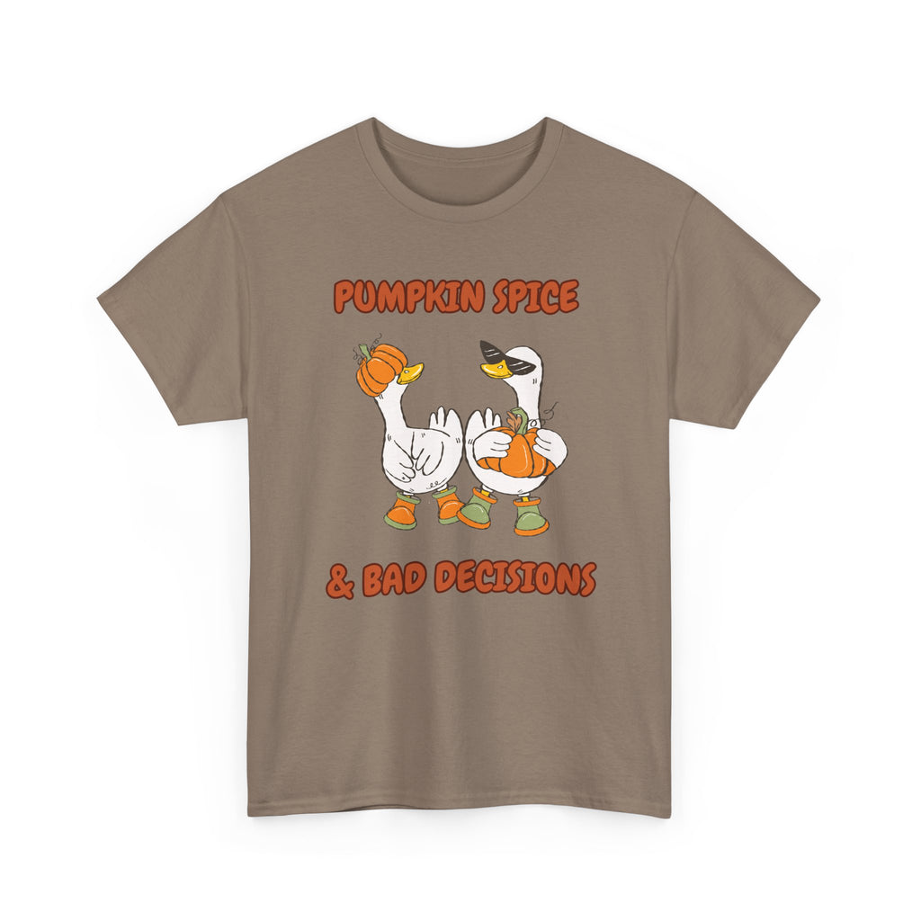 Pumpkin Spice & Bad Decisions Heavy Cotton Tee