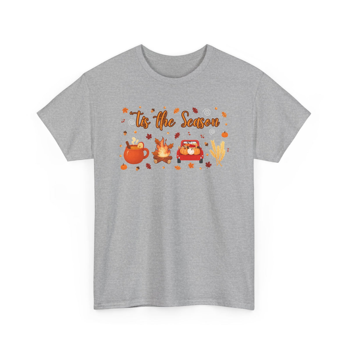 Tis the season pumpkin Heavy Cotton Tee