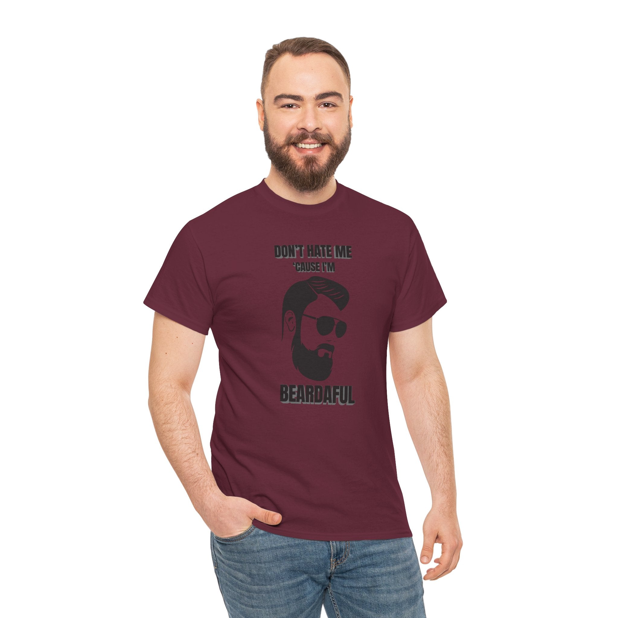Beardaful T-Shirt - "Don’t Hate Me Because I’m Beardaful"