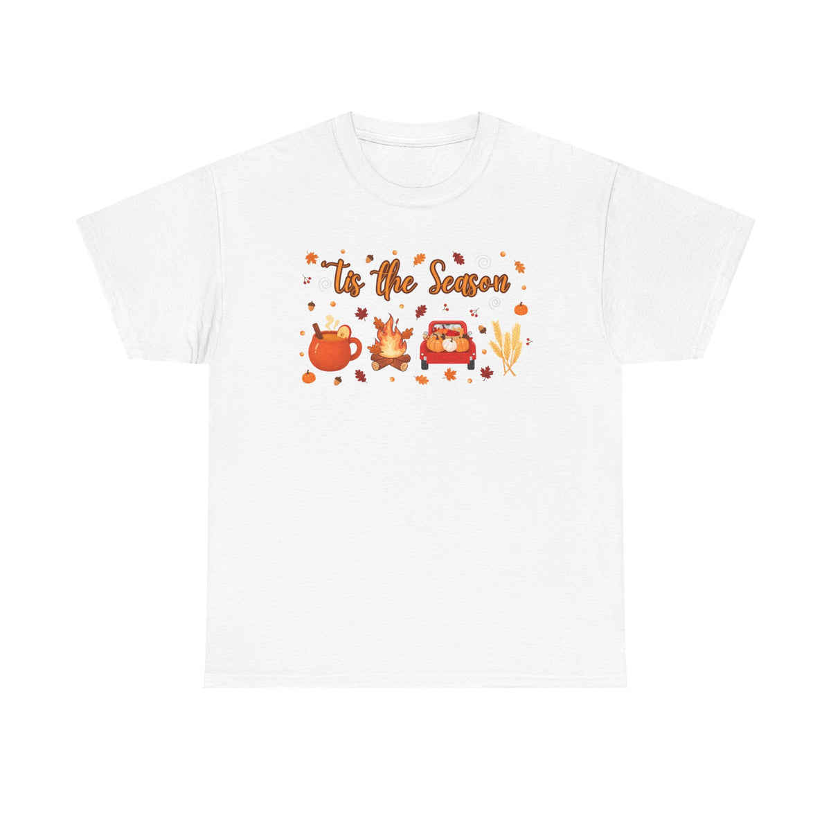 Tis the season pumpkin Heavy Cotton Tee
