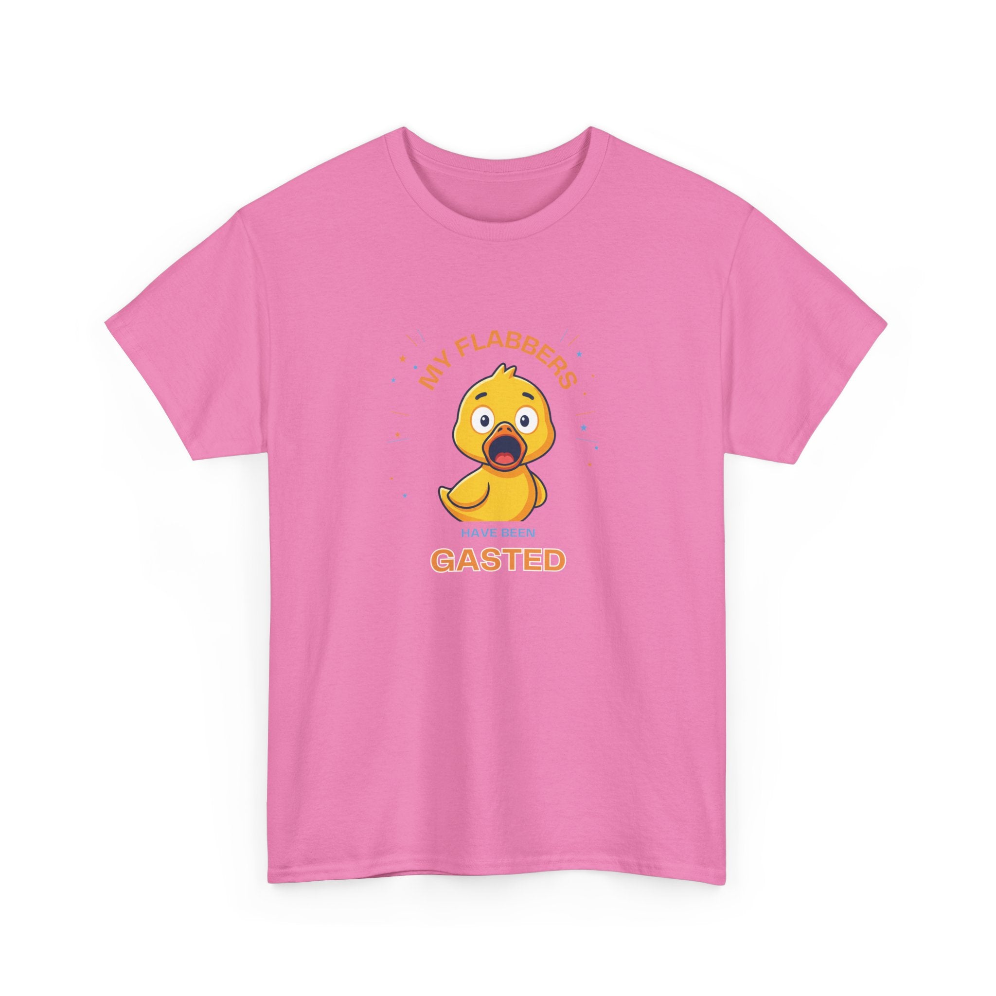 Duck Cartoon Tee — "My Flabbers are Gasted" Cute Shocked Rubber Duck T-Shirt