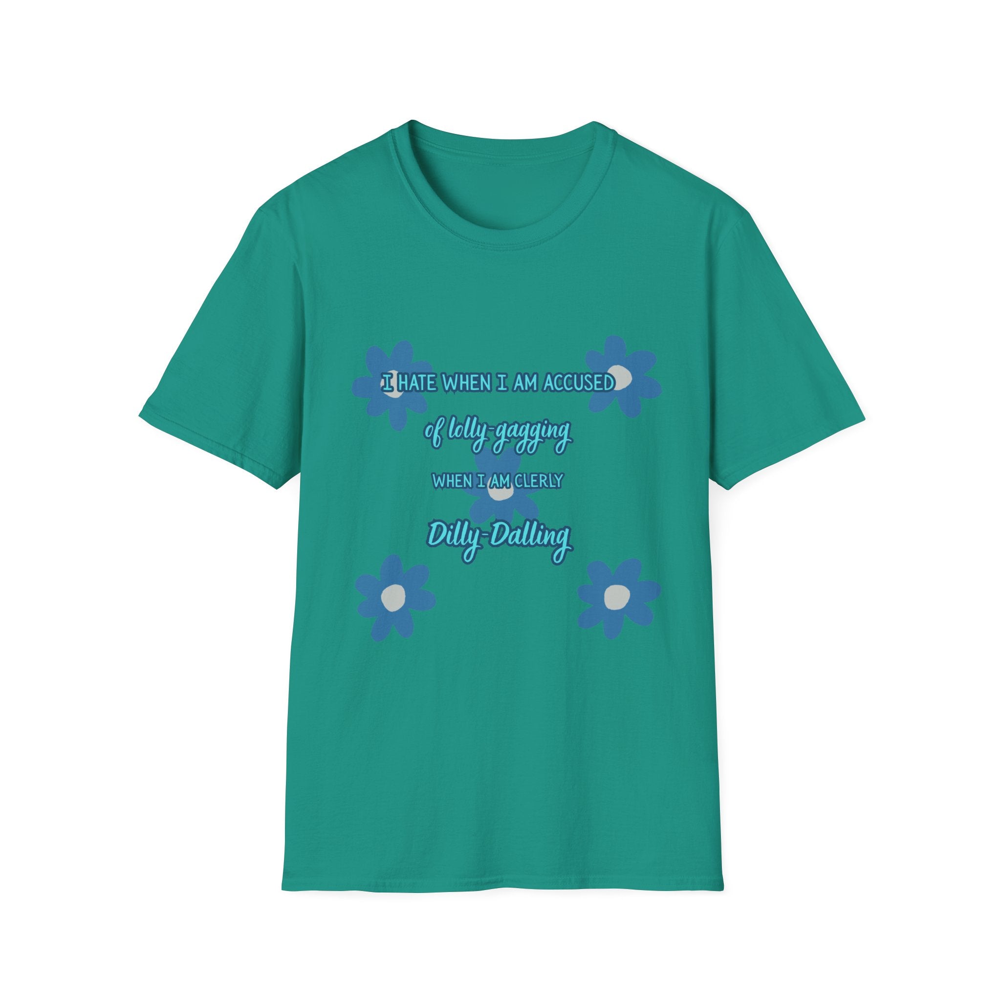 Graphic T-Shirt — "I Smile When I Am Asked If I’m Okay, When I’m Not" Floral Mental Health Tee