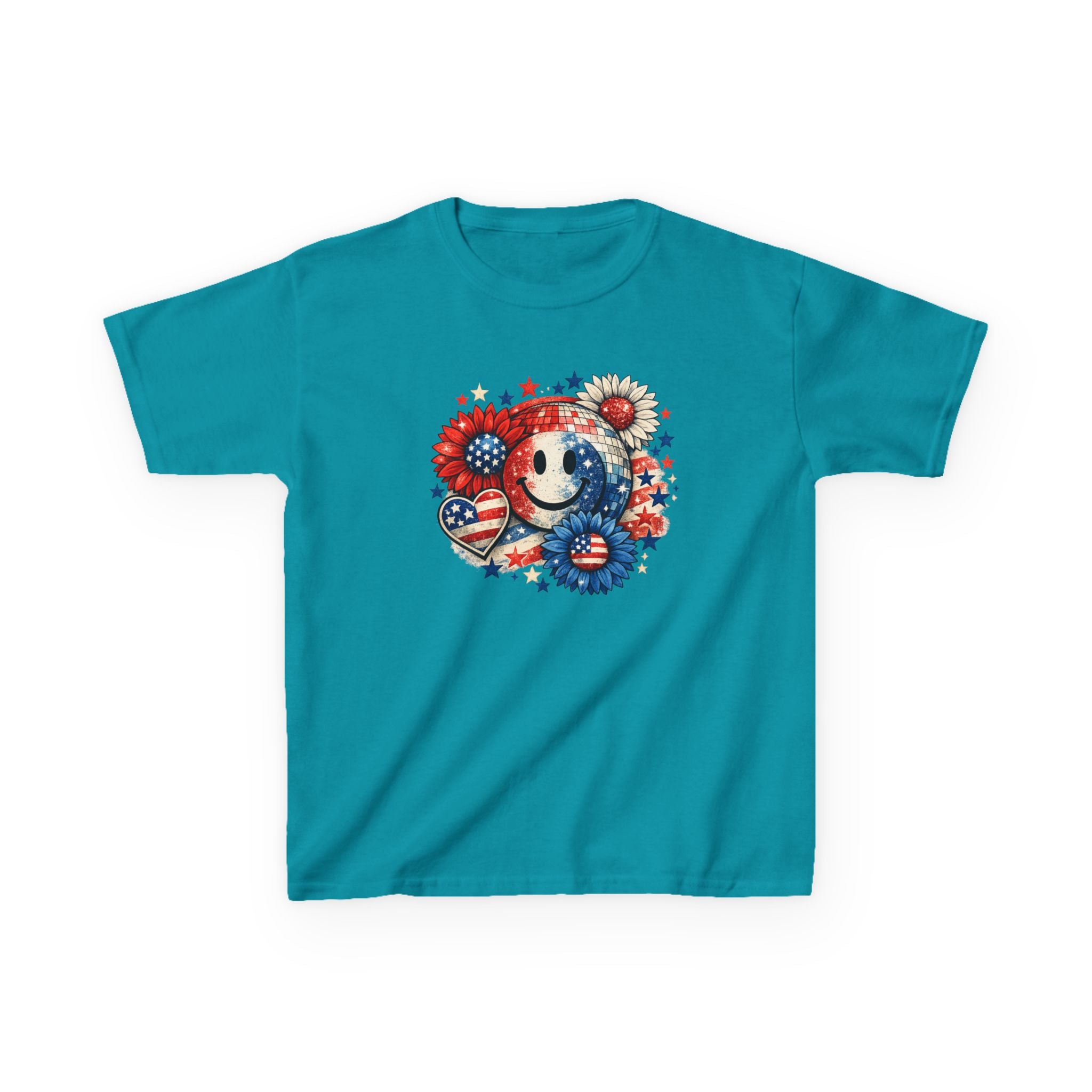 Girls American 4th of July T-Shirt