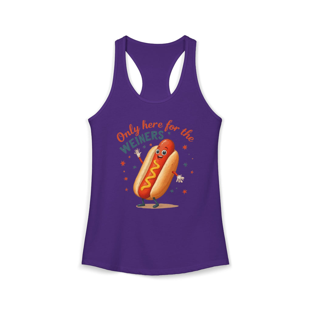 'Only Here for the Weiners' Hot Dog Cookout Tank