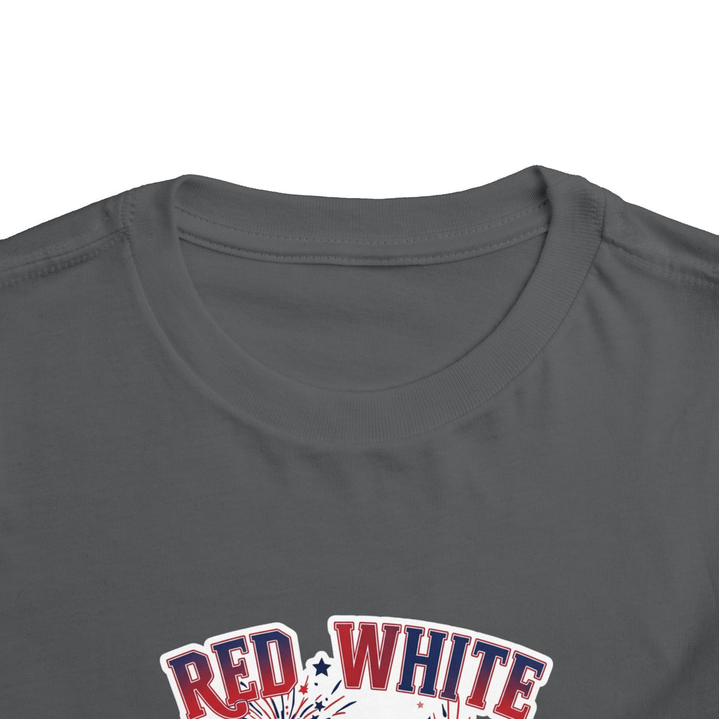 Toddler Tee - "Red, White & Boom" Monster Truck 4th of July Shirt