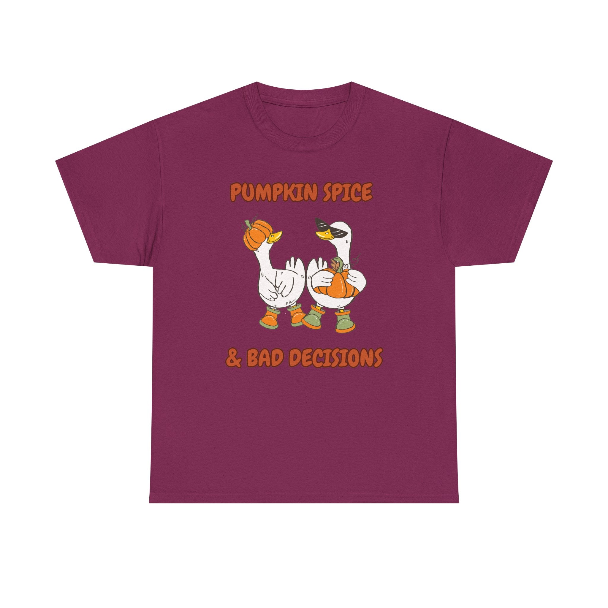 Pumpkin Spice & Bad Decisions Heavy Cotton Tee